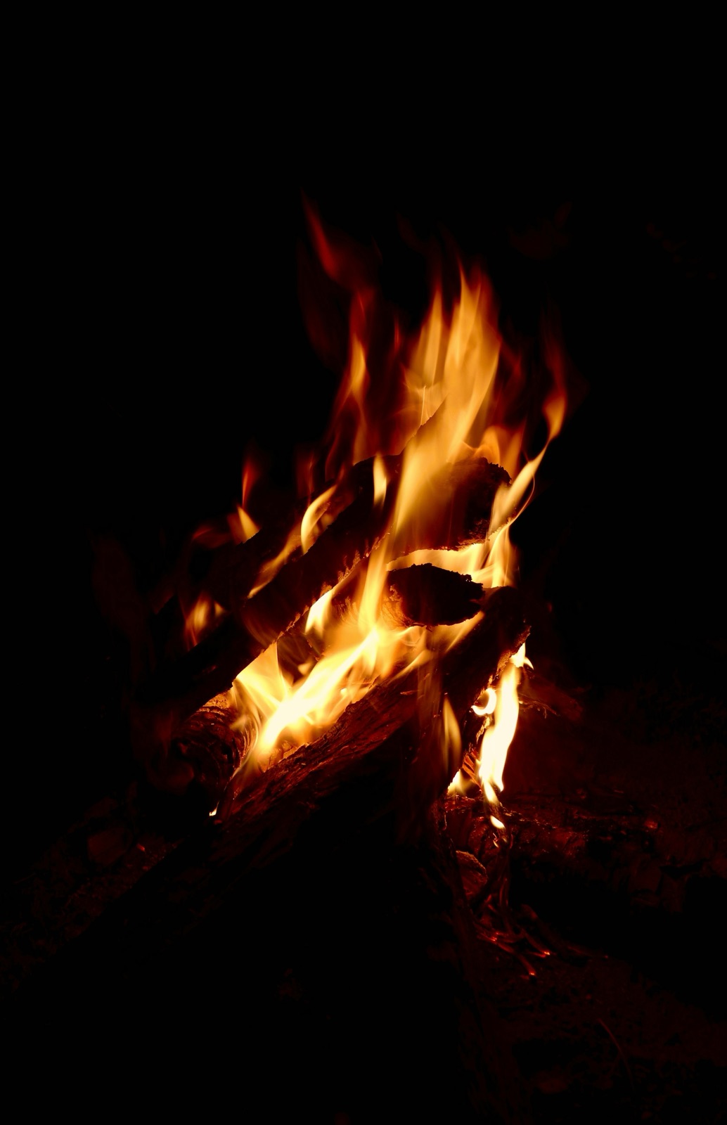 Evening fire in Rishikesh